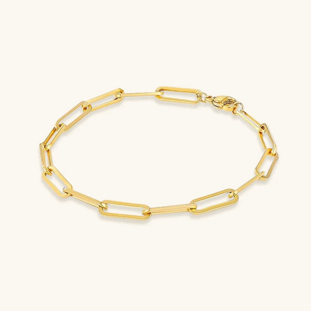 Elegant Gold Link Bracelet